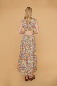 Vestido Julieta Multiflores Largo
