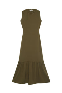 Vestido Julieta Largo Caqui