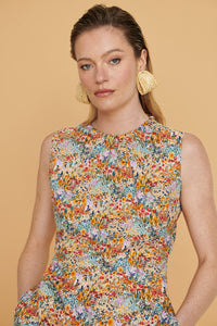 Vestido Julieta Multiflores Largo