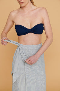 Falda Sole Rayas Azules
