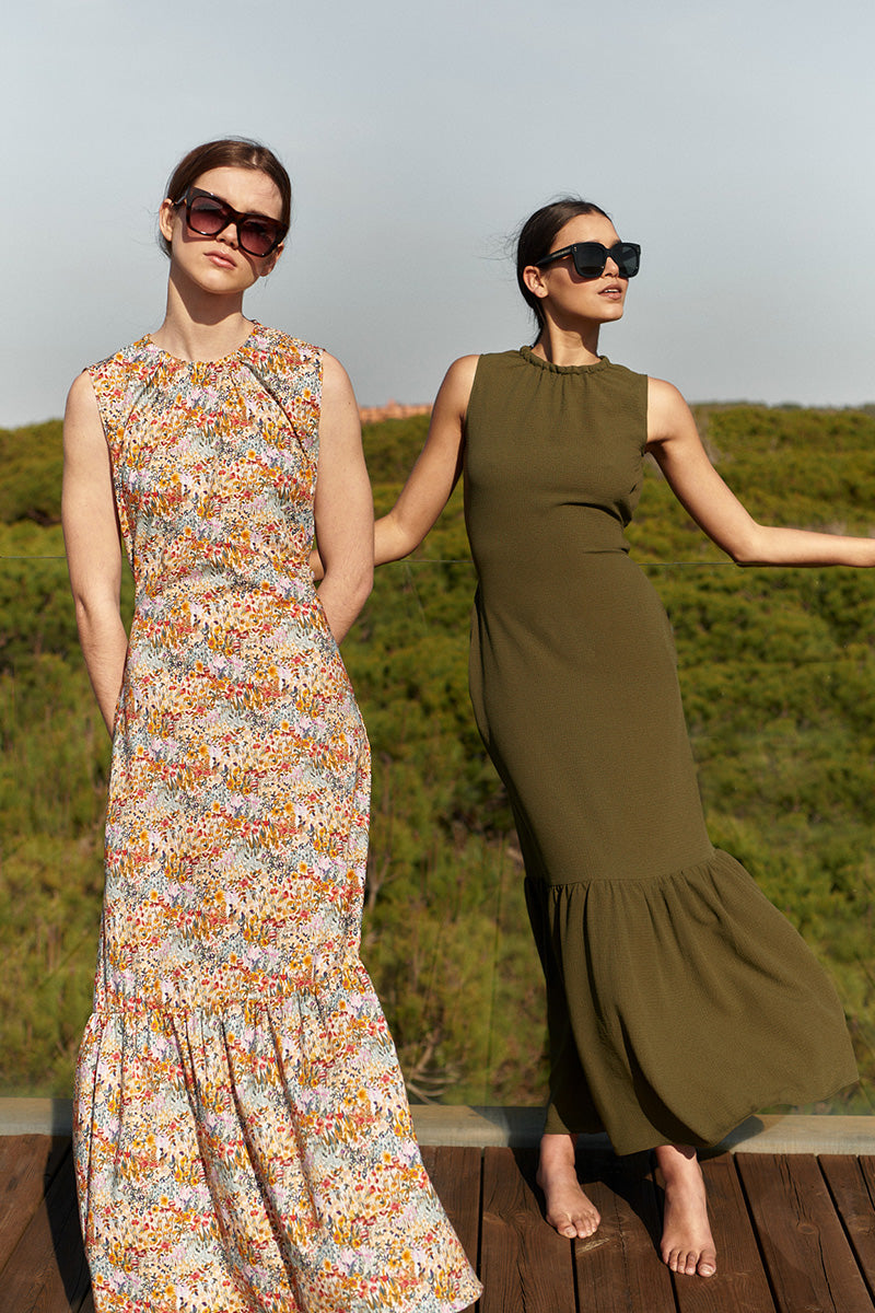 Vestido Julieta Multiflores Largo