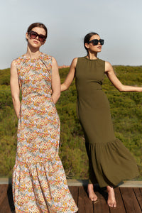 Vestido Julieta Multiflores Largo