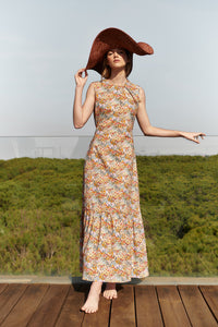 Vestido Julieta Multiflores Largo