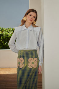 Camisa Marieta Gasa Azul