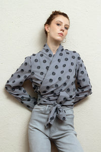 Camisa Alma Puntos Grises