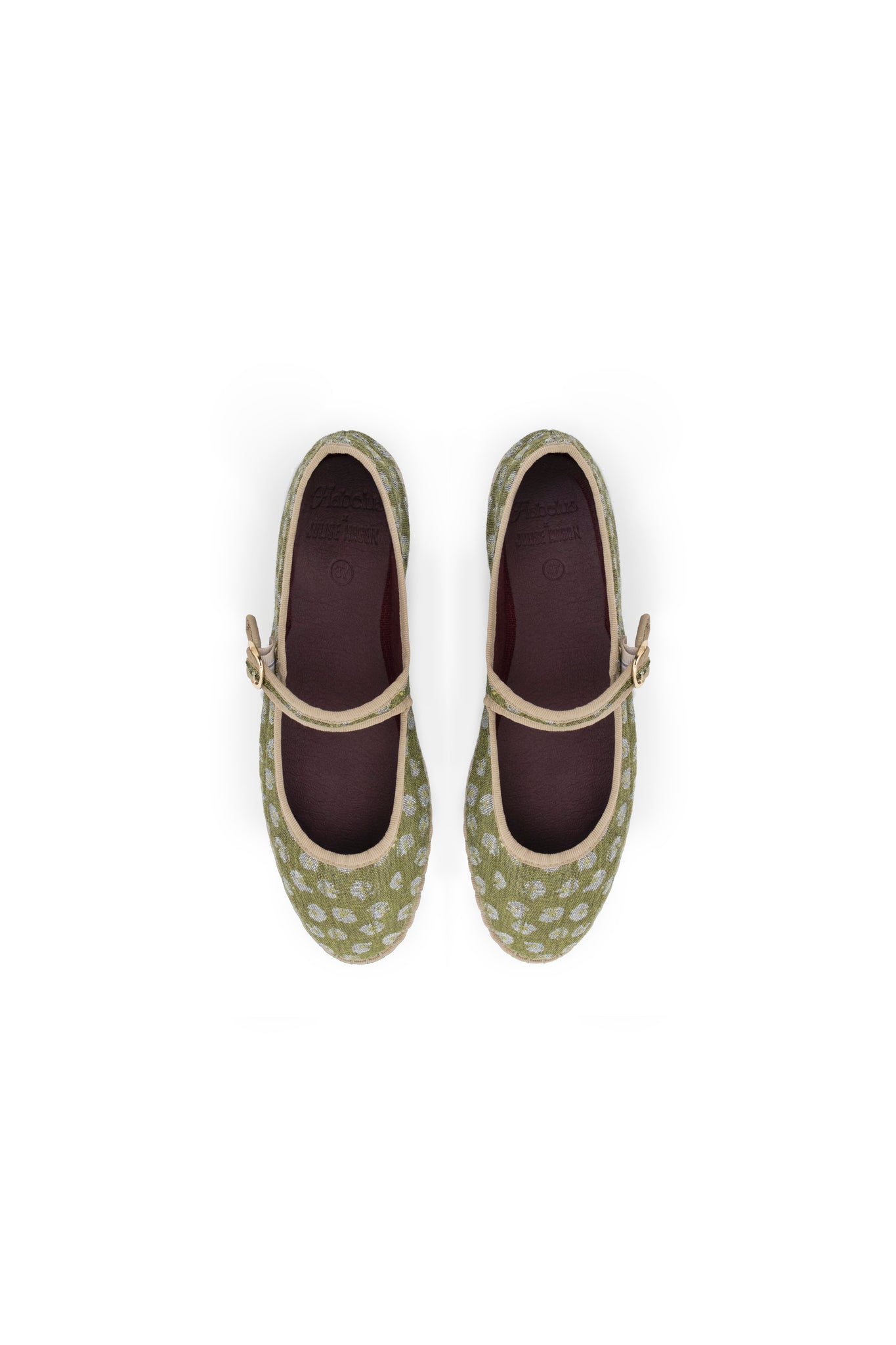 Zapato Mary Jane Leopardo Verde