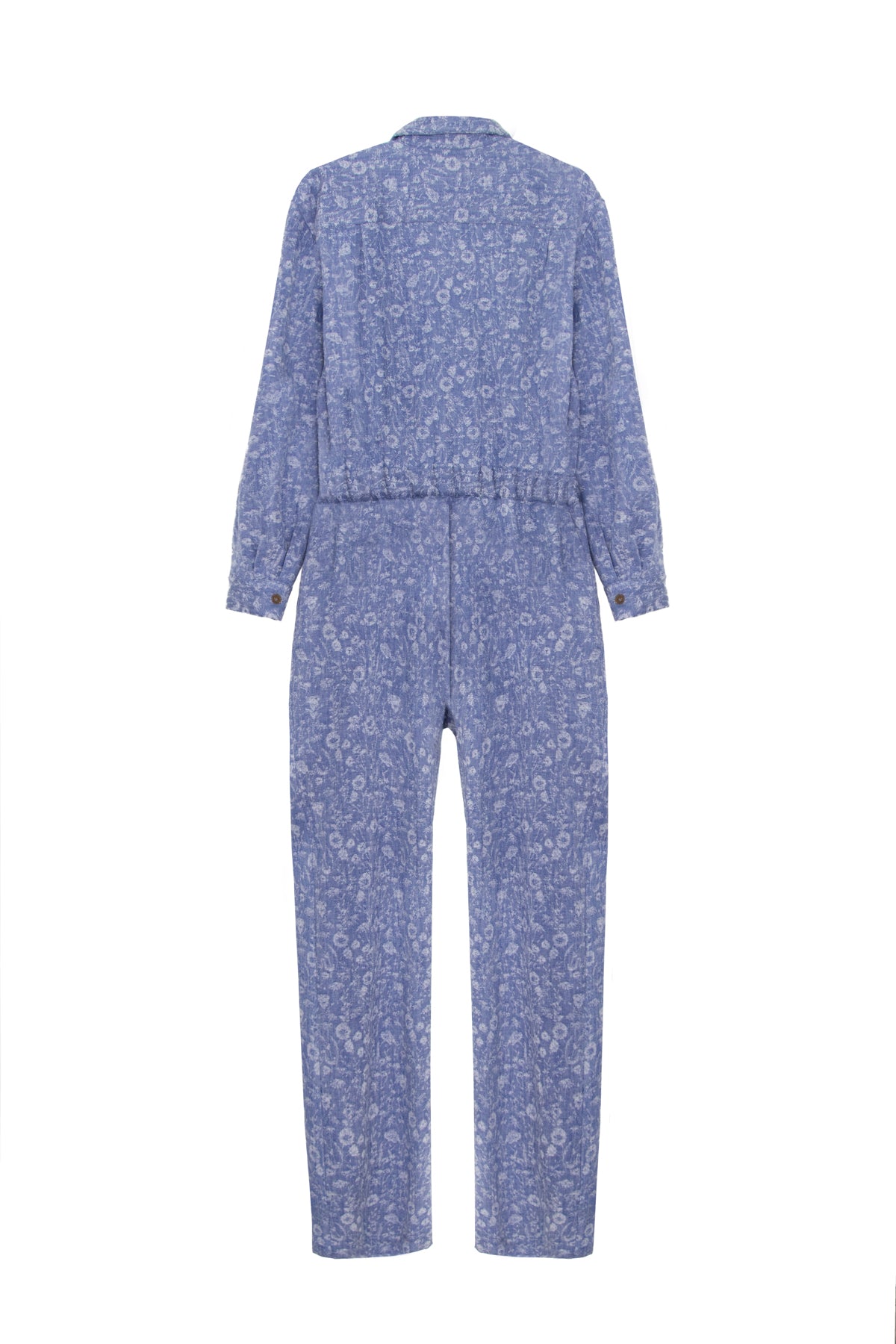 Juana denim floral jumpsuit